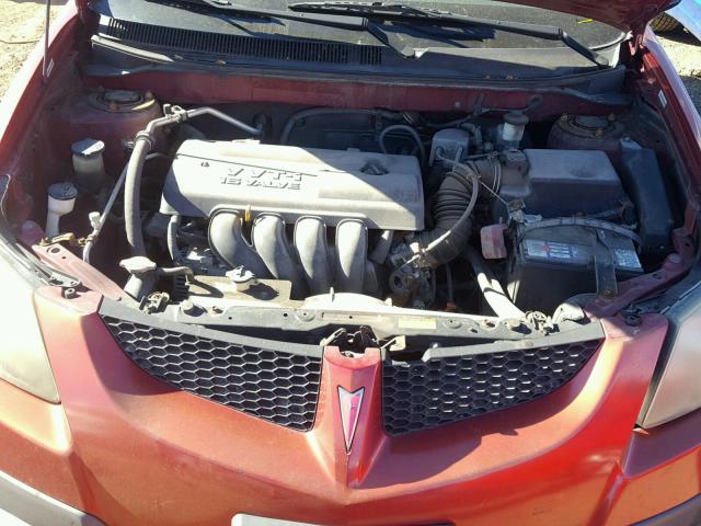 5Y2SL62814Z418963 - 2004 PONTIAC VIBE MAROON photo 7