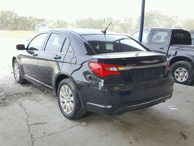 1C3CCBAB6CN223168 - 2012 CHRYSLER 200 LX BLACK photo 3