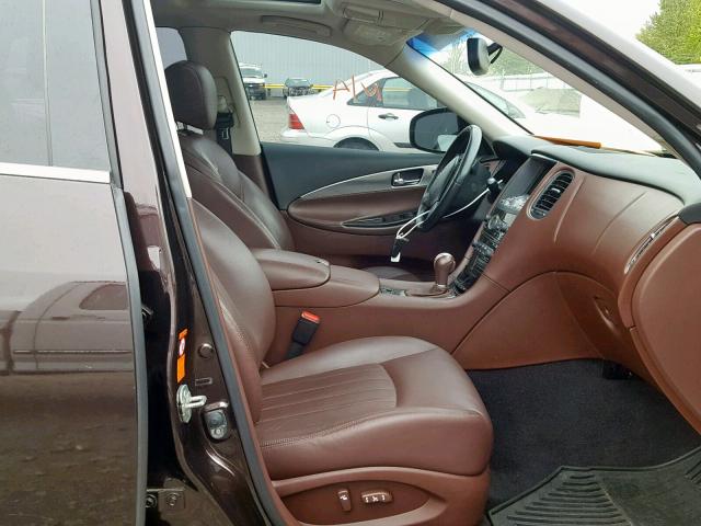 JNKAJ09F38M361685 - 2008 INFINITI EX35 BASE BROWN photo 5