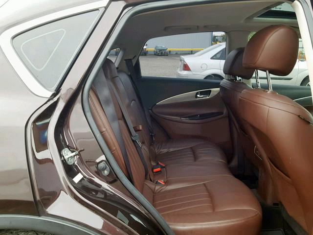 JNKAJ09F38M361685 - 2008 INFINITI EX35 BASE BROWN photo 6