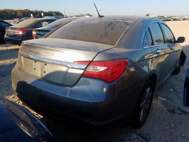 1C3CCBCG6DN528888 - 2013 CHRYSLER 200 LIMITE GRAY photo 4