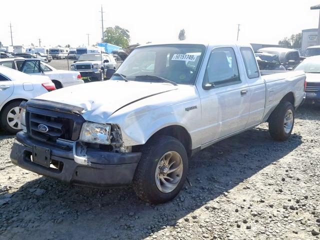 1FTYR14U75PB10134 - 2005 FORD RANGER SUP SILVER photo 2