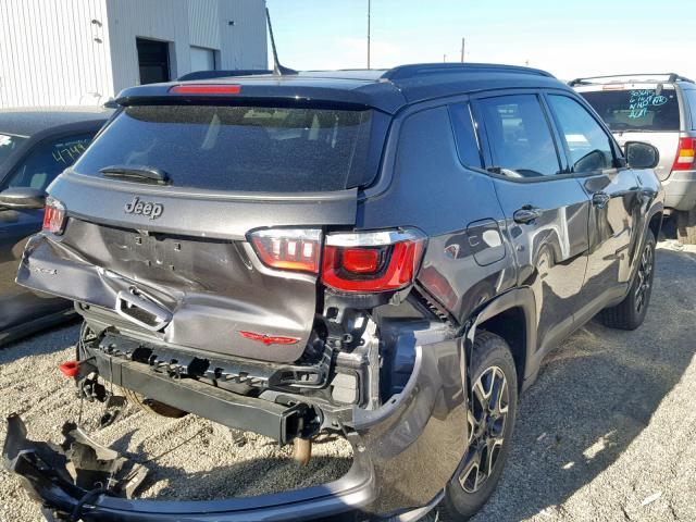 3C4NJDDB1KT785446 - 2019 JEEP COMPASS TR GRAY photo 4