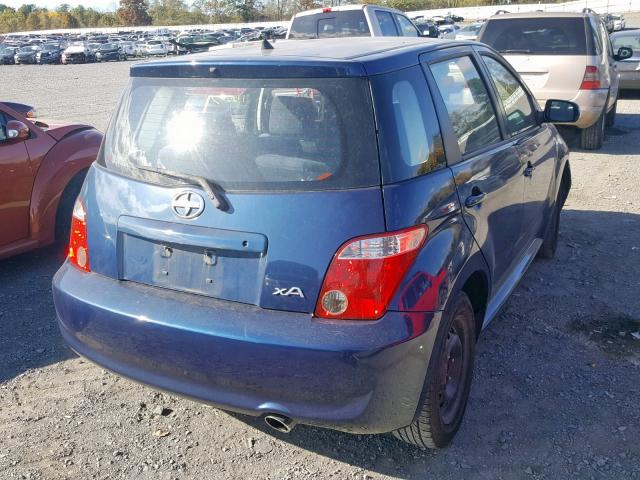 JTKKT624265021083 - 2006 TOYOTA SCION XA BLUE photo 4