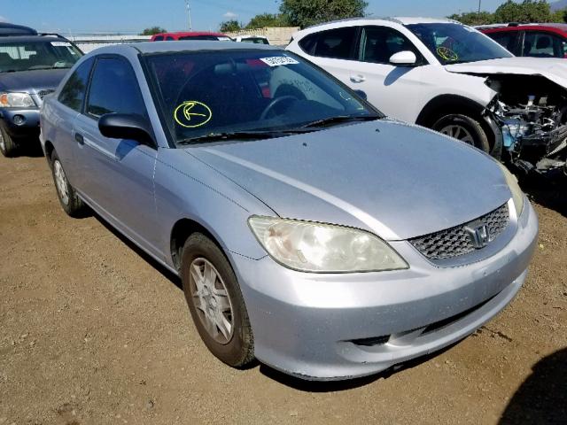 1HGEM21164L026721 - 2004 HONDA CIVIC DX V SILVER photo 1