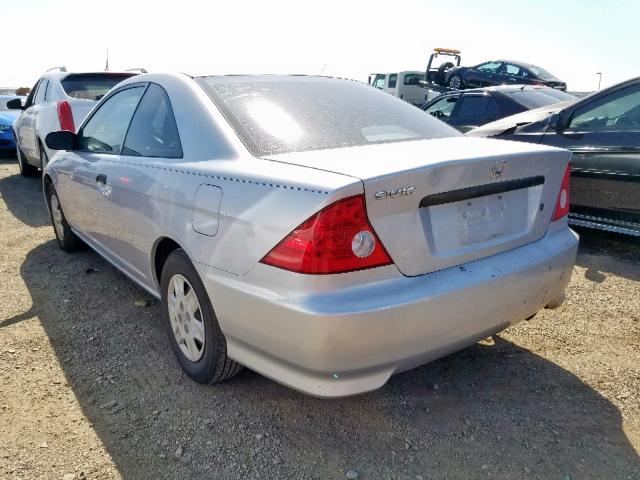 1HGEM21164L026721 - 2004 HONDA CIVIC DX V SILVER photo 3