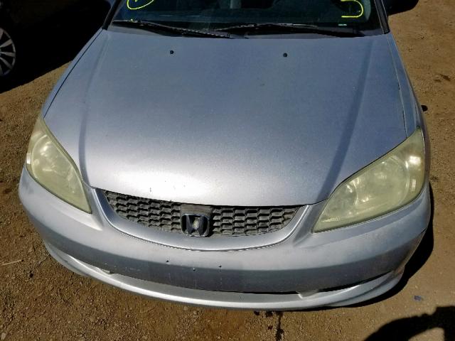 1HGEM21164L026721 - 2004 HONDA CIVIC DX V SILVER photo 9