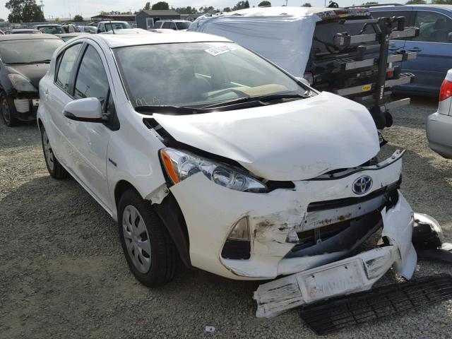 JTDKDTB32C1518843 - 2012 TOYOTA PRIUS C WHITE photo 1