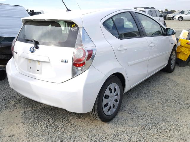 JTDKDTB32C1518843 - 2012 TOYOTA PRIUS C WHITE photo 3