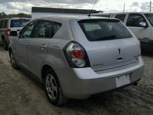 5Y2SP67899Z461435 - 2009 PONTIAC VIBE SILVER photo 3