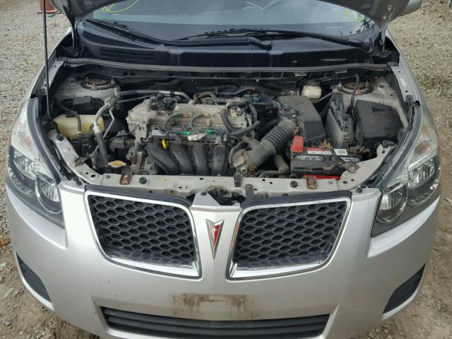 5Y2SP67899Z461435 - 2009 PONTIAC VIBE SILVER photo 7