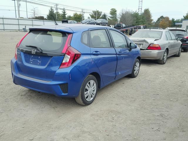 JHMGK5H50HS012086 - 2017 HONDA FIT LX BLUE photo 4