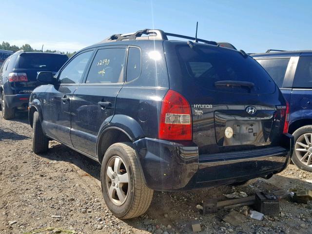 KM8JM12B46U252828 - 2006 HYUNDAI TUCSON GL BLACK photo 3