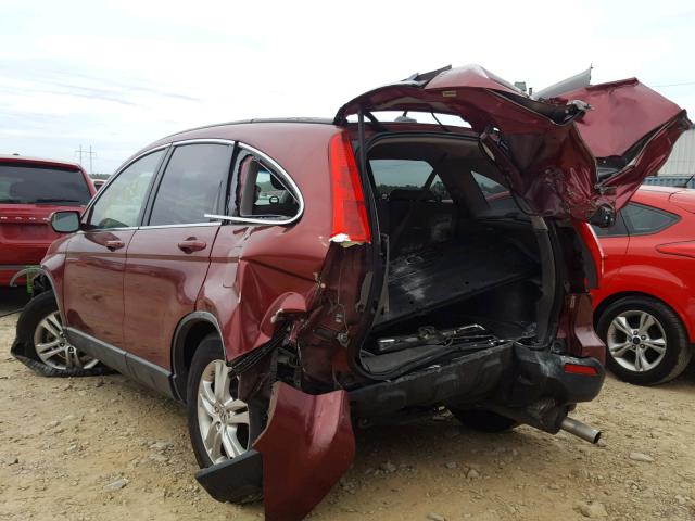 JHLRE38737C047143 - 2007 HONDA CR-V EXL RED photo 3