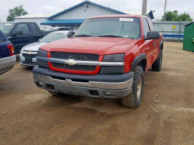 2GCEK19T631232128 - 2003 CHEVROLET SILVERADO RED photo 2