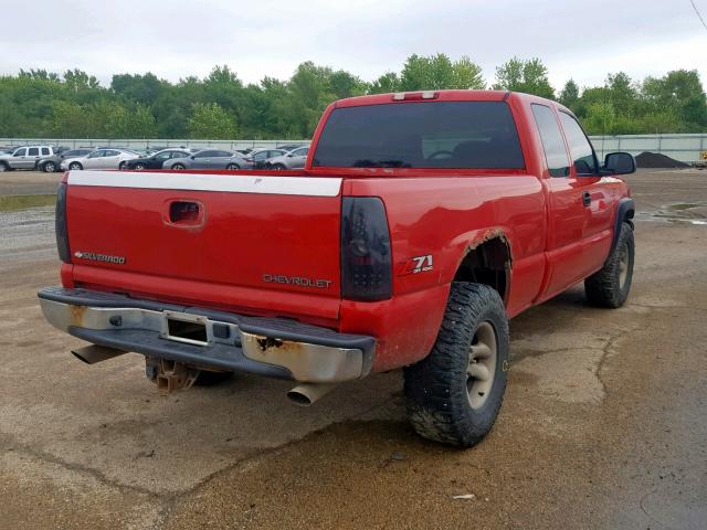 2GCEK19T631232128 - 2003 CHEVROLET SILVERADO RED photo 4