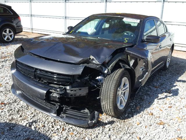 2C3CDXBG4JH129459 - 2018 DODGE CHARGER SX GRAY photo 2