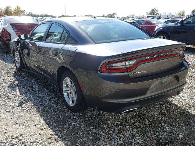 2C3CDXBG4JH129459 - 2018 DODGE CHARGER SX GRAY photo 3