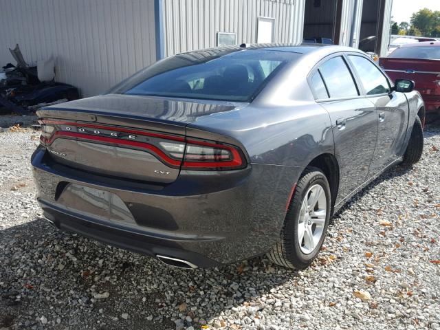 2C3CDXBG4JH129459 - 2018 DODGE CHARGER SX GRAY photo 4