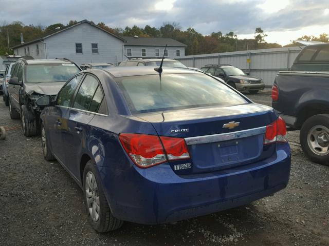 1G1PC5SHXC7225522 - 2012 CHEVROLET CRUZE LS BLUE photo 3