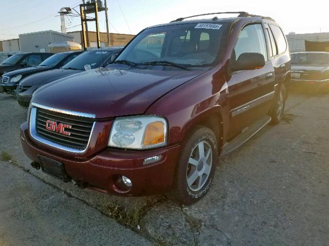 1GKDT13S842310536 - 2004 GMC ENVOY BURGUNDY photo 2