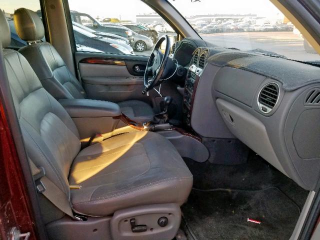 1GKDT13S842310536 - 2004 GMC ENVOY BURGUNDY photo 5