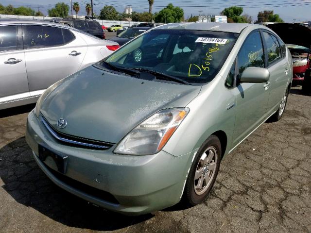 JTDKB20U673251776 - 2007 TOYOTA PRIUS GREEN photo 2