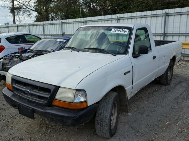 1FTYR10X7YTB18875 - 2000 FORD RANGER WHITE photo 2