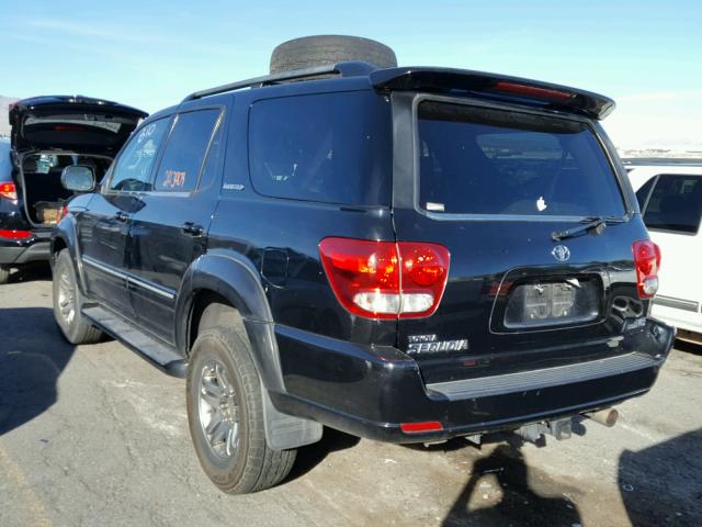 5TDZT38A35S247921 - 2005 TOYOTA SEQUOIA LI BLACK photo 3