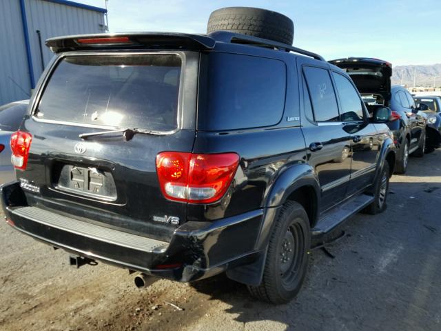 5TDZT38A35S247921 - 2005 TOYOTA SEQUOIA LI BLACK photo 4