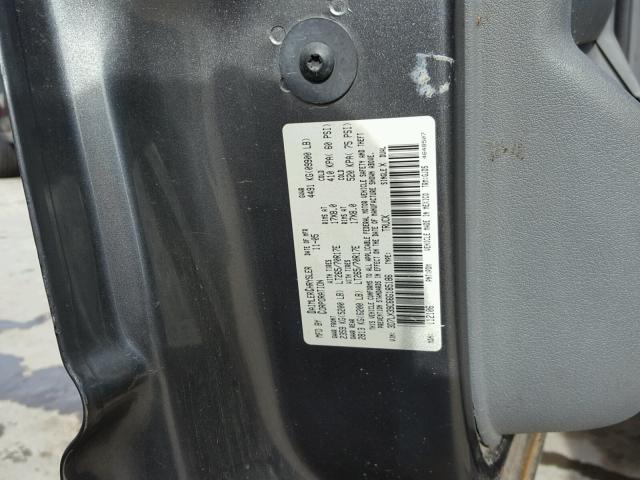 3D7LX39C66G185186 - 2006 DODGE RAM 3500 GRAY photo 10