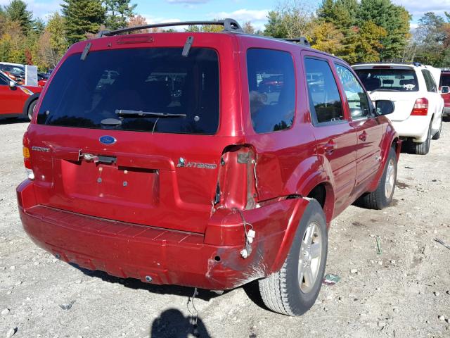 1FMCU96H76KC08985 - 2006 FORD ESCAPE HEV RED photo 4