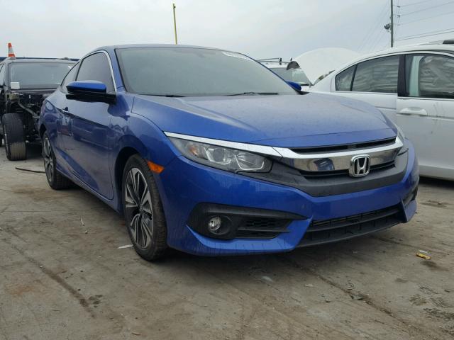 2HGFC3B7XGH354807 - 2016 HONDA CIVIC EXL BLUE photo 1