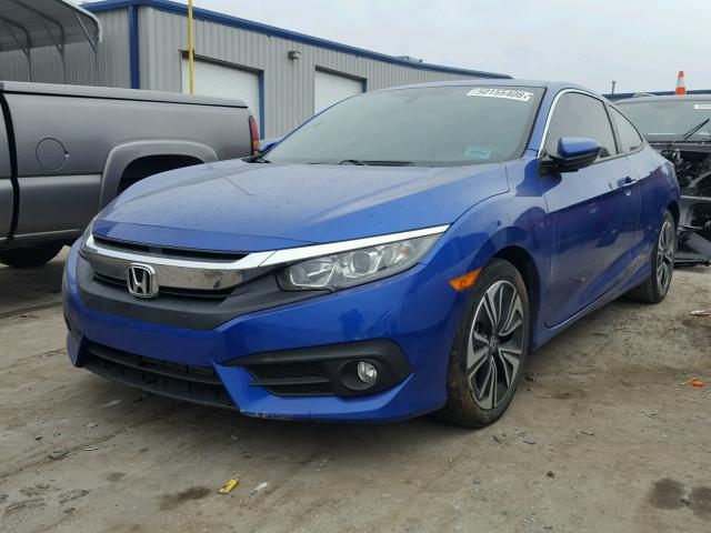 2HGFC3B7XGH354807 - 2016 HONDA CIVIC EXL BLUE photo 2