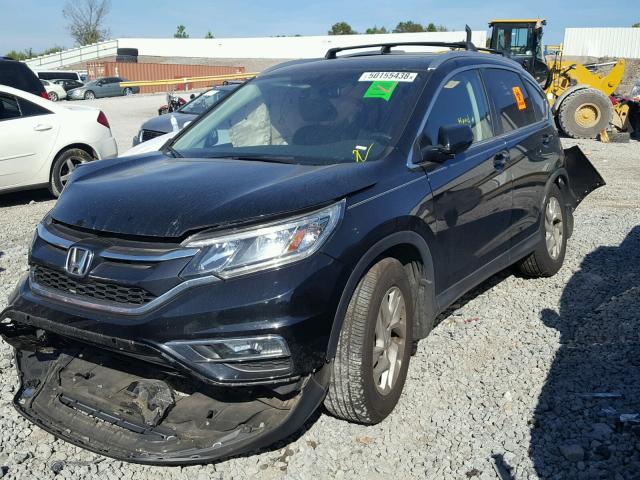 2HKRM3H79FH553904 - 2015 HONDA CR-V EXL BLACK photo 2