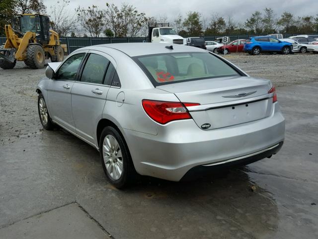 1C3CCBAB3CN292495 - 2012 CHRYSLER 200 LX SILVER photo 3