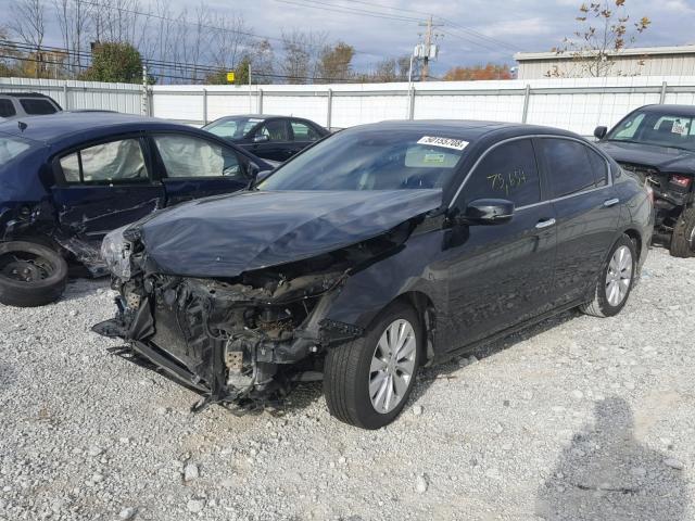 1HGCR2F81DA210877 - 2013 HONDA ACCORD EXL BLACK photo 2