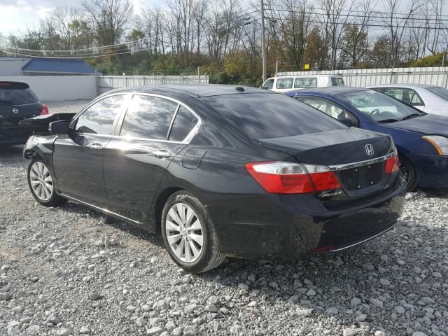 1HGCR2F81DA210877 - 2013 HONDA ACCORD EXL BLACK photo 3