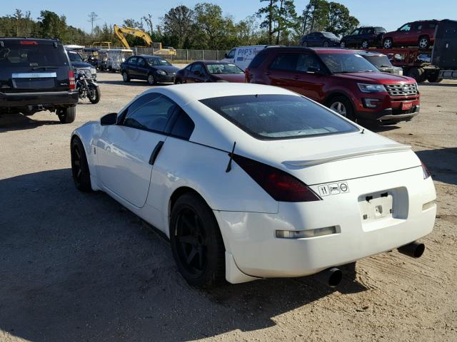 JN1AZ34E63T010961 - 2003 NISSAN 350Z COUPE WHITE photo 3