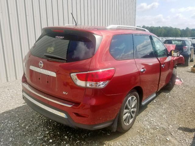 5N1AR2MN2EC687480 - 2014 NISSAN PATHFINDER BURGUNDY photo 4