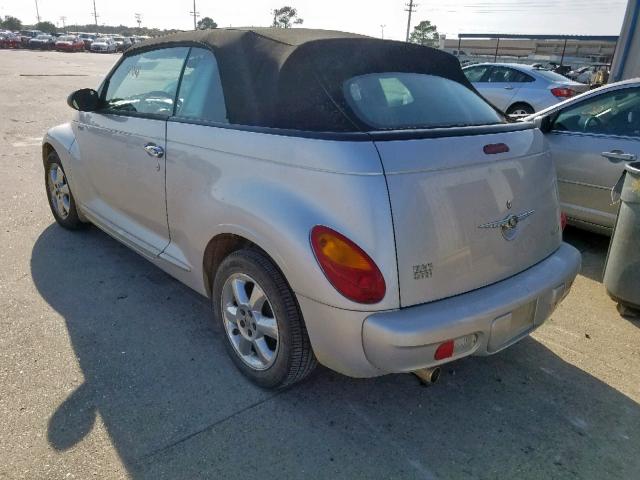 3C3EY55EX5T286924 - 2005 CHRYSLER PT CRUISER SILVER photo 3