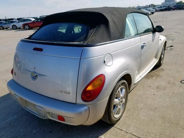 3C3EY55EX5T286924 - 2005 CHRYSLER PT CRUISER SILVER photo 4