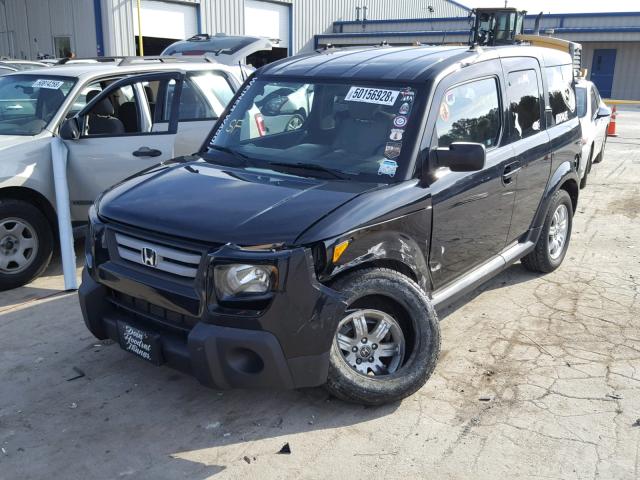 5J6YH28728L015225 - 2008 HONDA ELEMENT EX BLACK photo 2