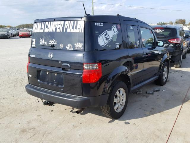 5J6YH28728L015225 - 2008 HONDA ELEMENT EX BLACK photo 4