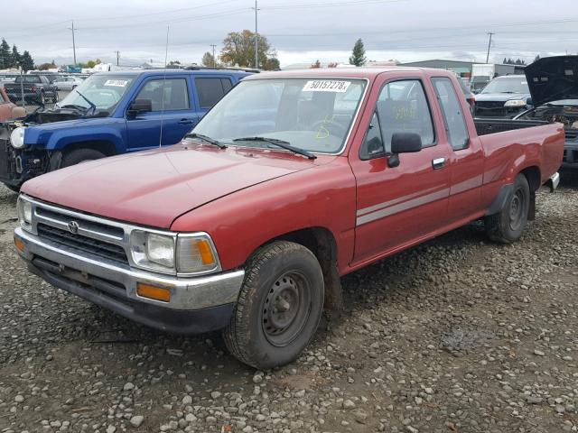 JT4RN93P7R5097008 - 1994 TOYOTA PICKUP 1/2 RED photo 2