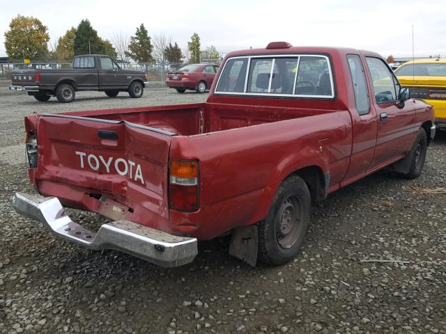 JT4RN93P7R5097008 - 1994 TOYOTA PICKUP 1/2 RED photo 4