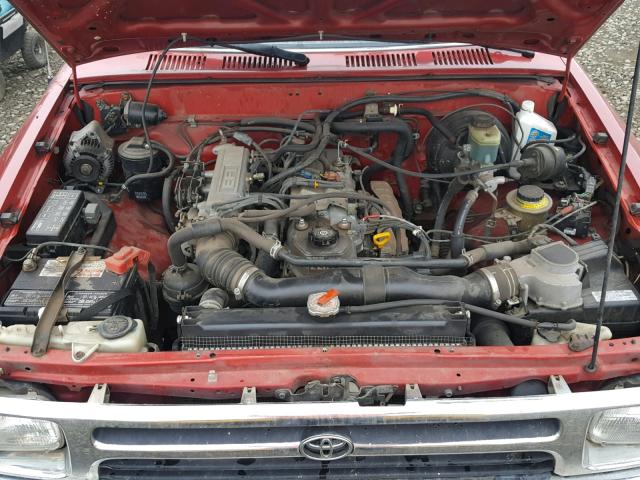 JT4RN93P7R5097008 - 1994 TOYOTA PICKUP 1/2 RED photo 7