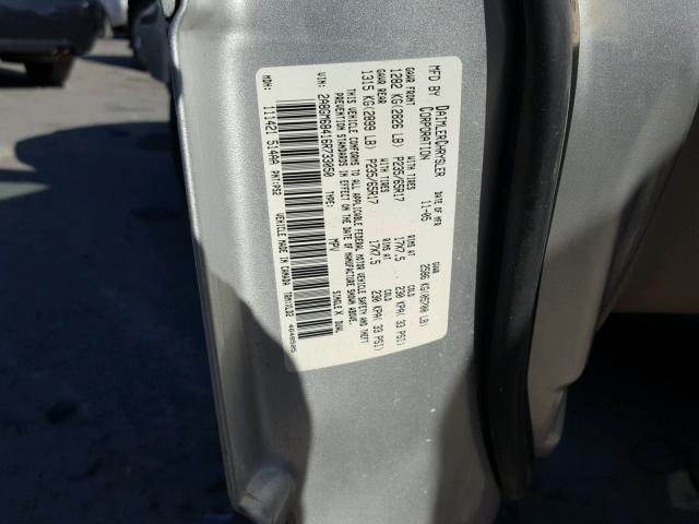 2A8GM68416R733050 - 2006 CHRYSLER PACIFICA T SILVER photo 10