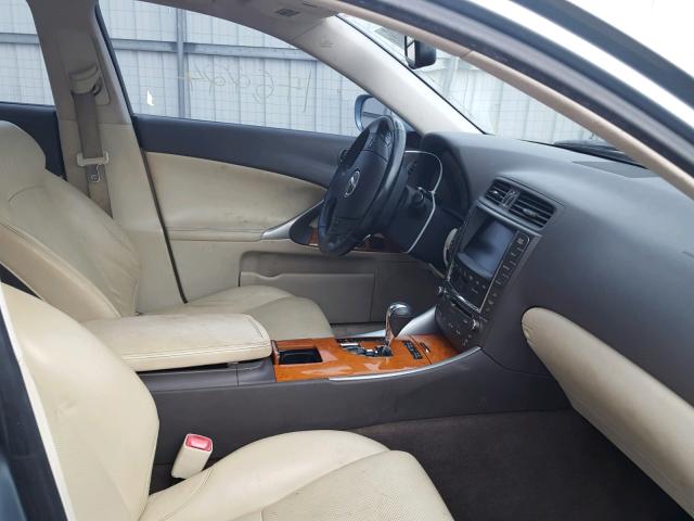 JTHBK262995092523 - 2009 LEXUS IS 250 BLUE photo 5