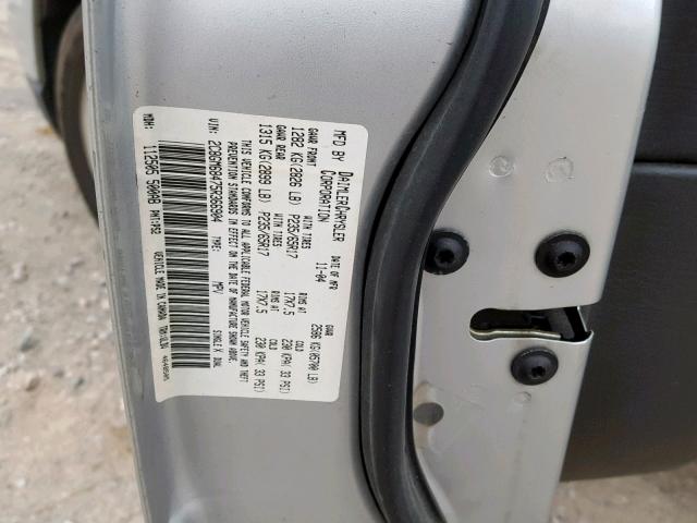 2C8GM68475R366904 - 2005 CHRYSLER PACIFICA T SILVER photo 10
